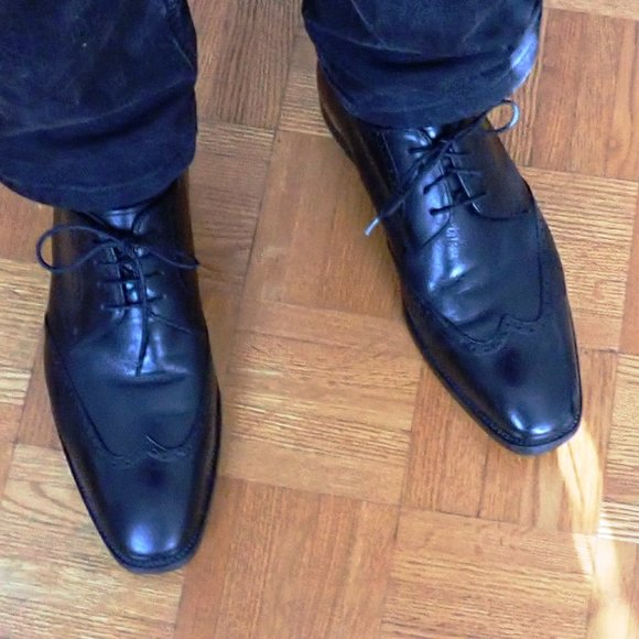 Browns -Handmade Italian Black Leather Shoes - Picture 7 of 15